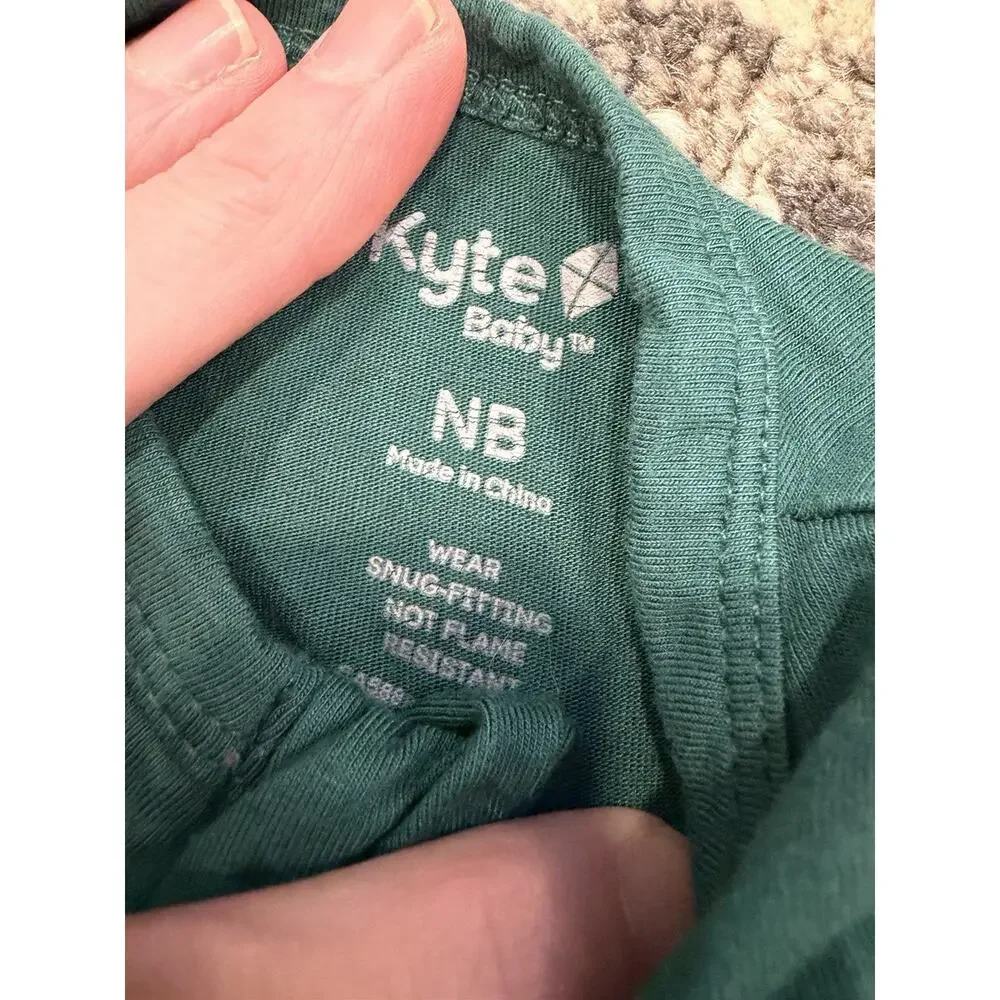 Kyte Baby Sz Newborn Bamboo Zipper Footie